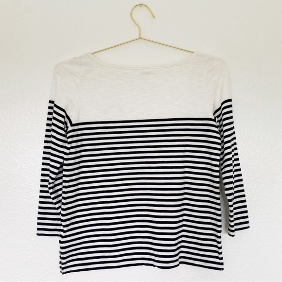 SOFT JOIE Striped 3/4 Sleeve ‘Mi Amour’ Top SZ XS sailor core - Picture 5 of 8